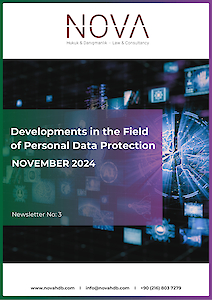 İngilizce: Developments in Personal Data Protection - NOVEMBER 2024 - Newsletter No: 3